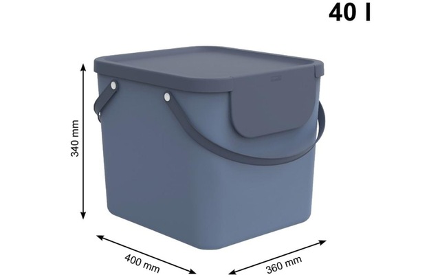 ROTHO Wäschekorb »40 L ALBULA blau«