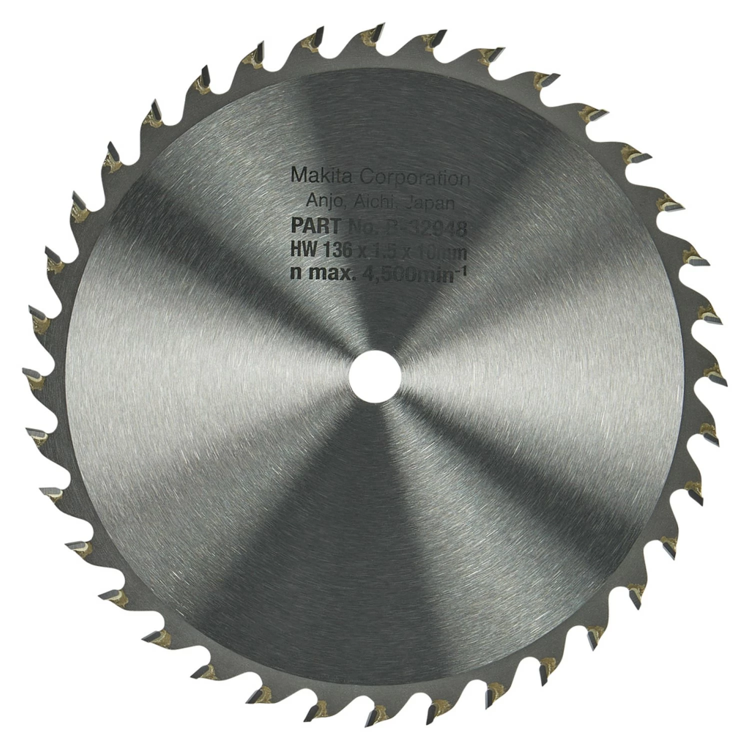 Makita B-32948 Specialized Cirkelzaagblad - 136 x 10 x 36T - Hout