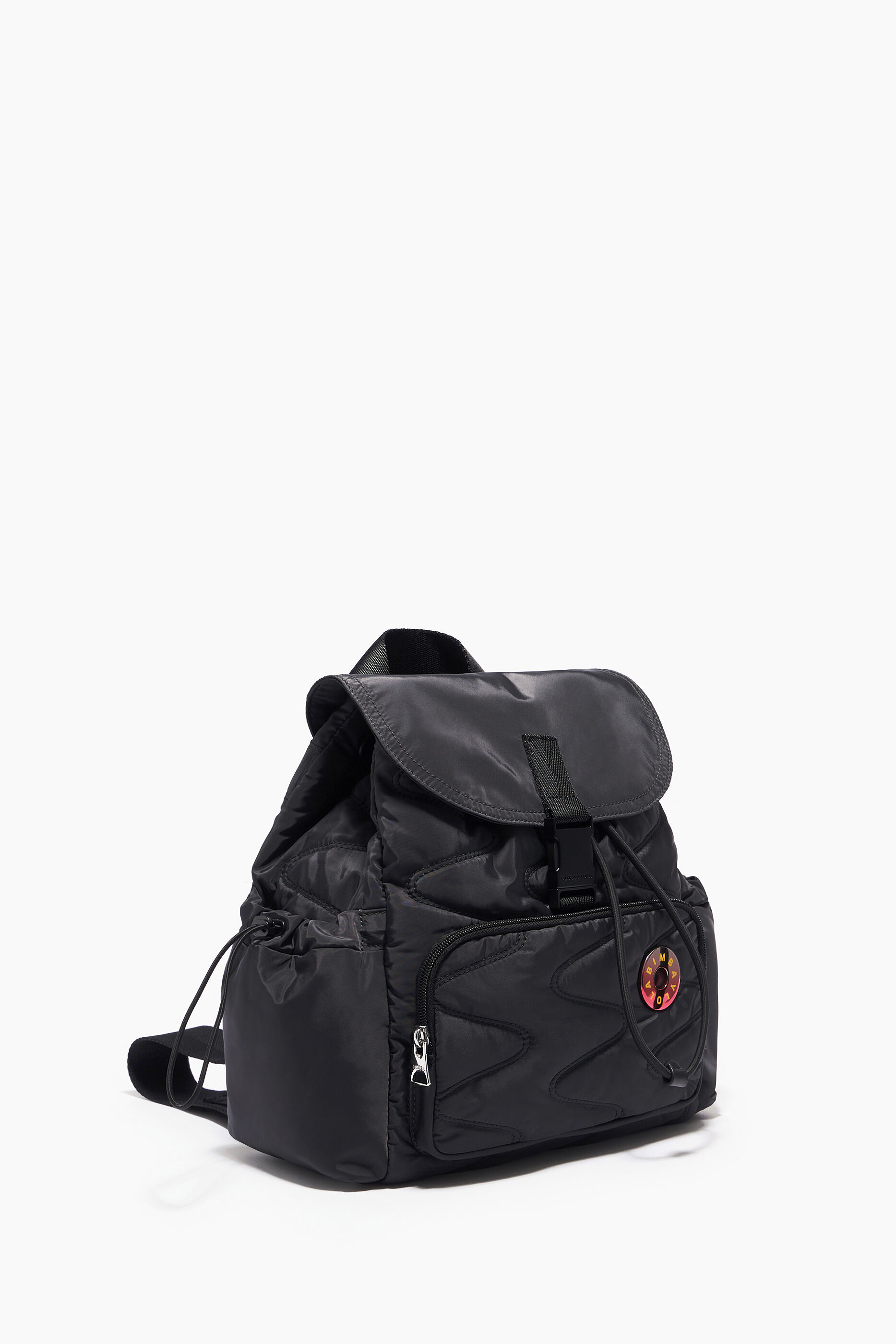 Mochila média de nylon, antracite