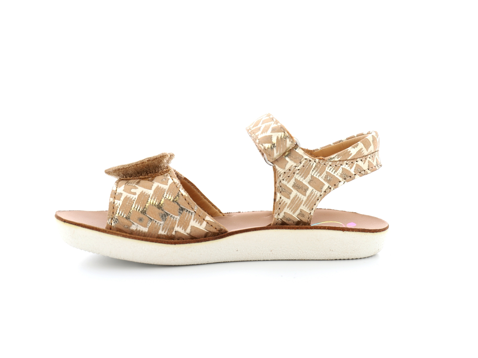 Shoopom-GOA HEART Cuir Miel or