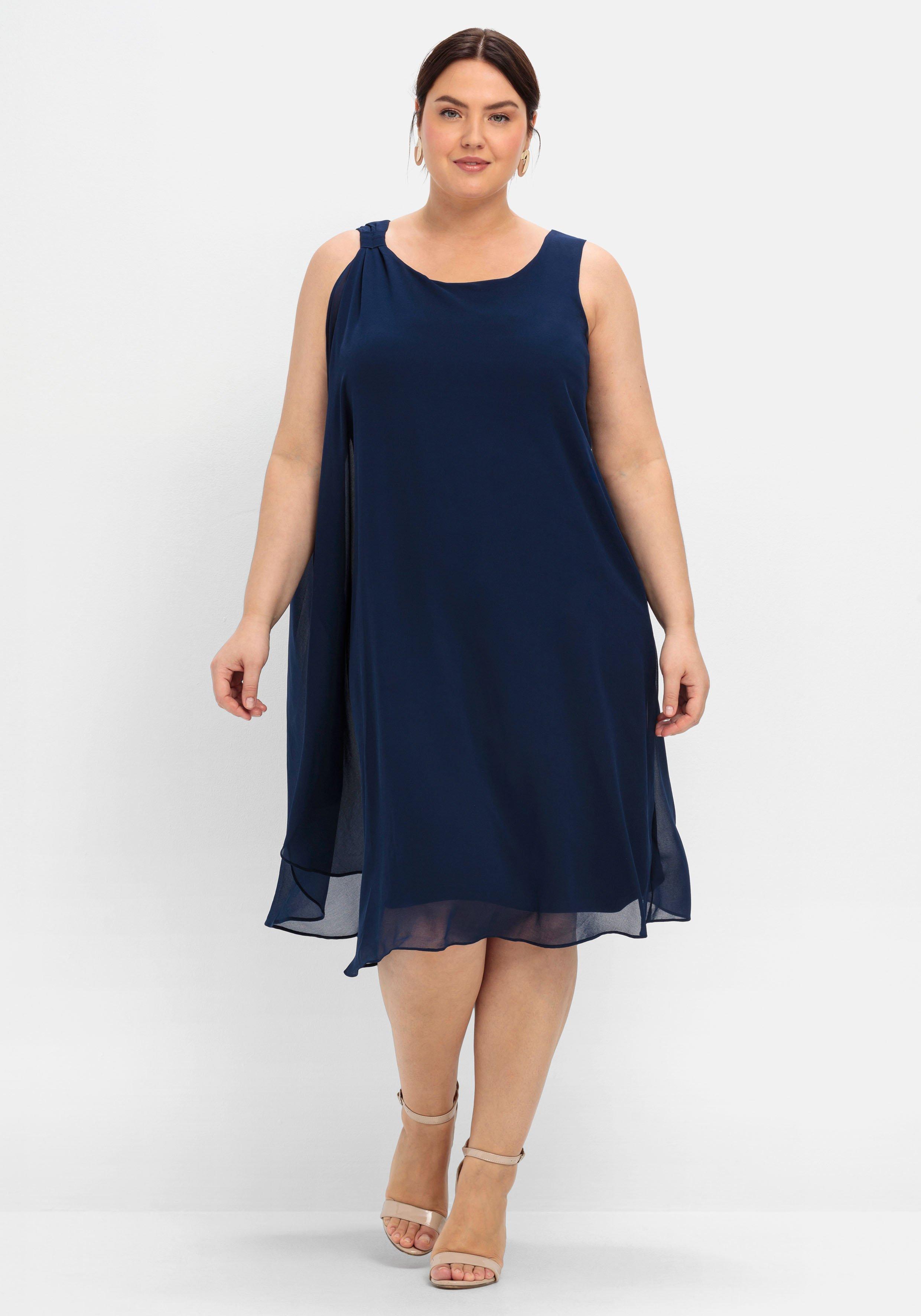 Cocktailkleid aus Chiffon, in A-Linie