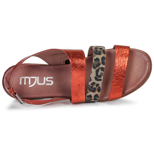 Mjus - CHAT BUCKLE - Rouge / Léopard