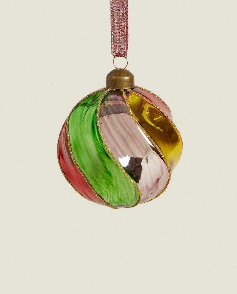 ENFEITE DE NATAL EM ESPIRAL MULTICOLORIDO