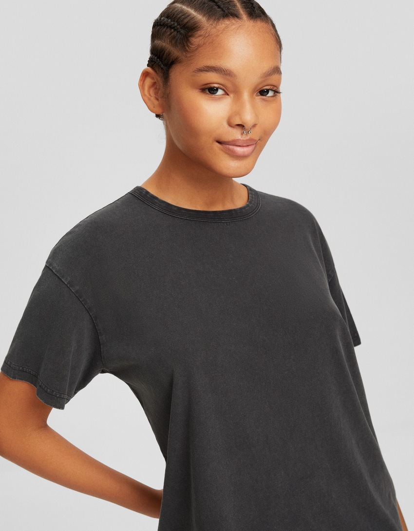 Camiseta de manga curta oversized
