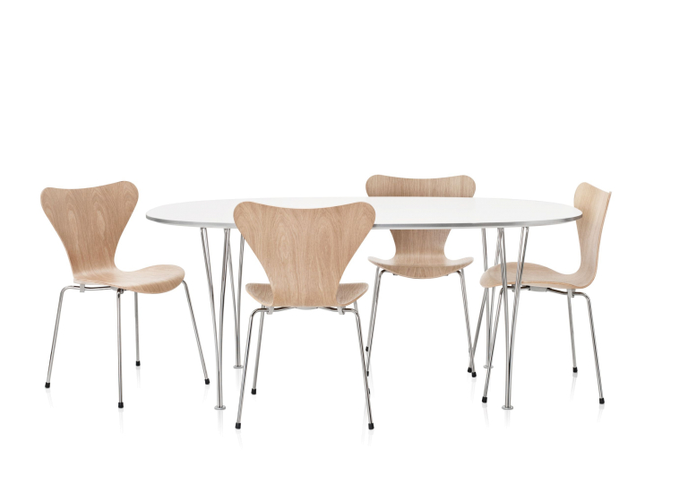 Fritz Hansen B619 tafel wit laminaat 300x120