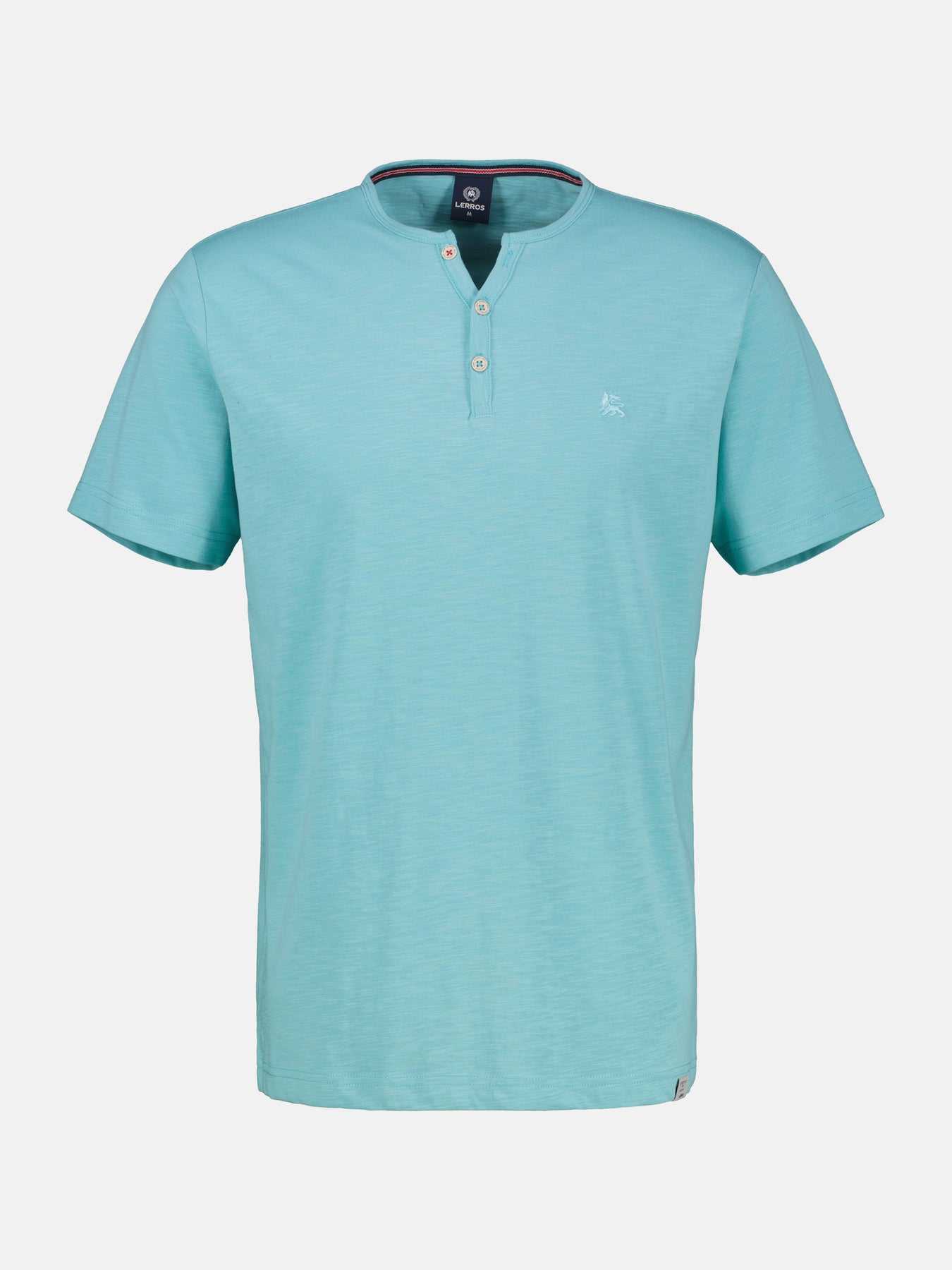 Unifarbenes Serafino-Shirt in Großen Größen