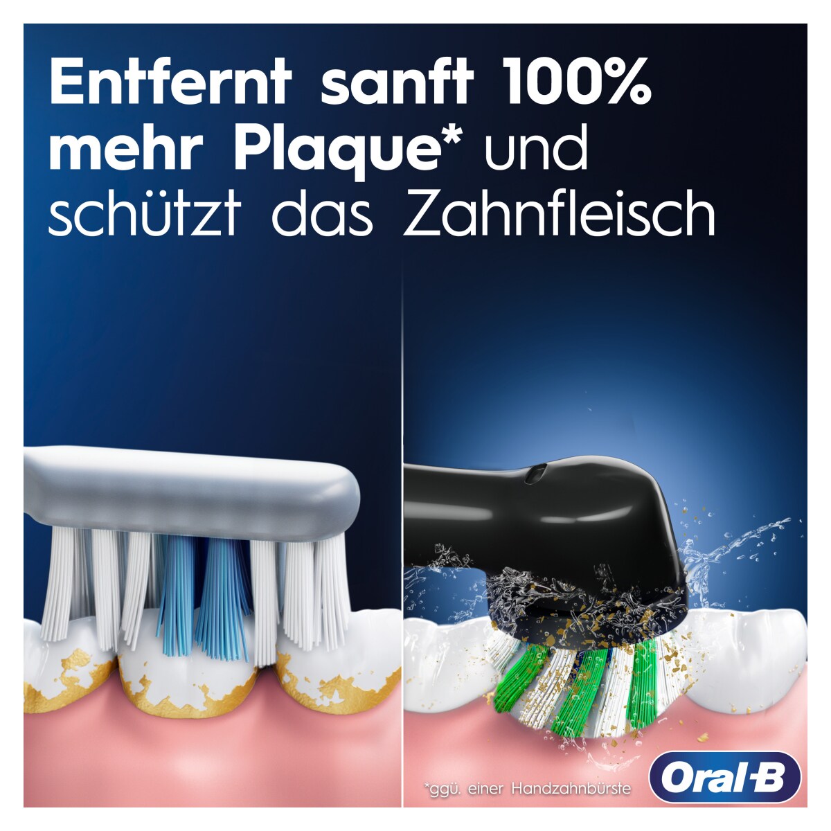 Oral-B Pro 1 Cross Action Black Elektrische Zahnbürste