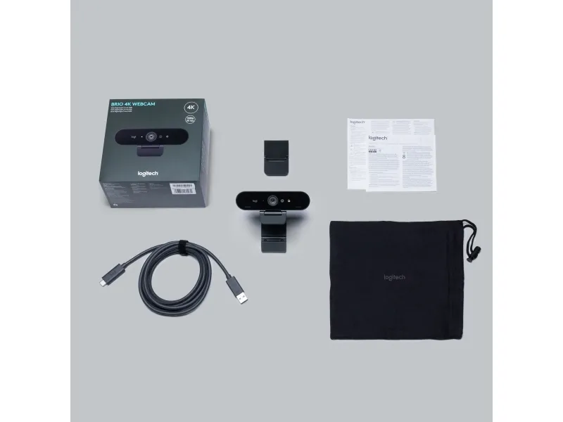 Logitech® | BRIO STREAM - Live streaming-kamera - farve - 4096 x 2160 - 1080p, 4K - lyd - USB