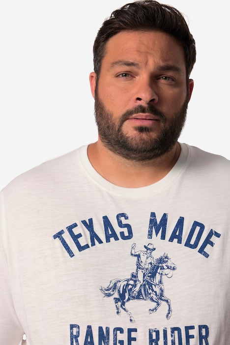 John F. Gee T-Shirt, Halbarm, großer Print, bis 8 XL