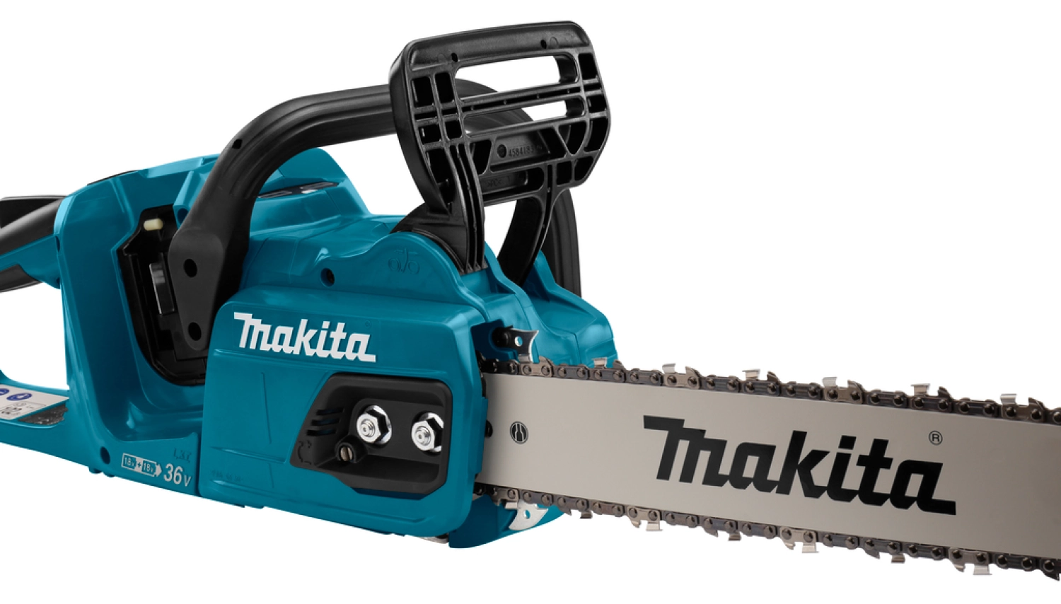 Makita DUC405PT4J 2x18V Li-Ion accu kettingzaag set (4x 5,0Ah) in Mbox - 400mm