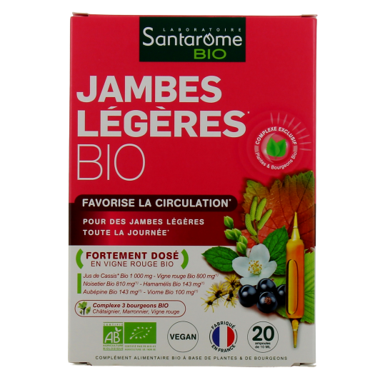 Santarome Jambes Légères Bio - Complément alimentaire circulation