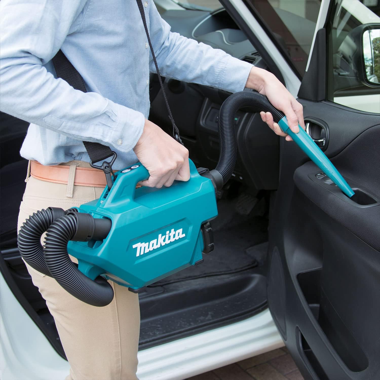 Makita CL121DZ Staubsauger 12 V Max CXT speziell für Auto, Bunt