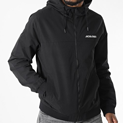 Veste Zippée Capuche Slim Fit Rush Noir
