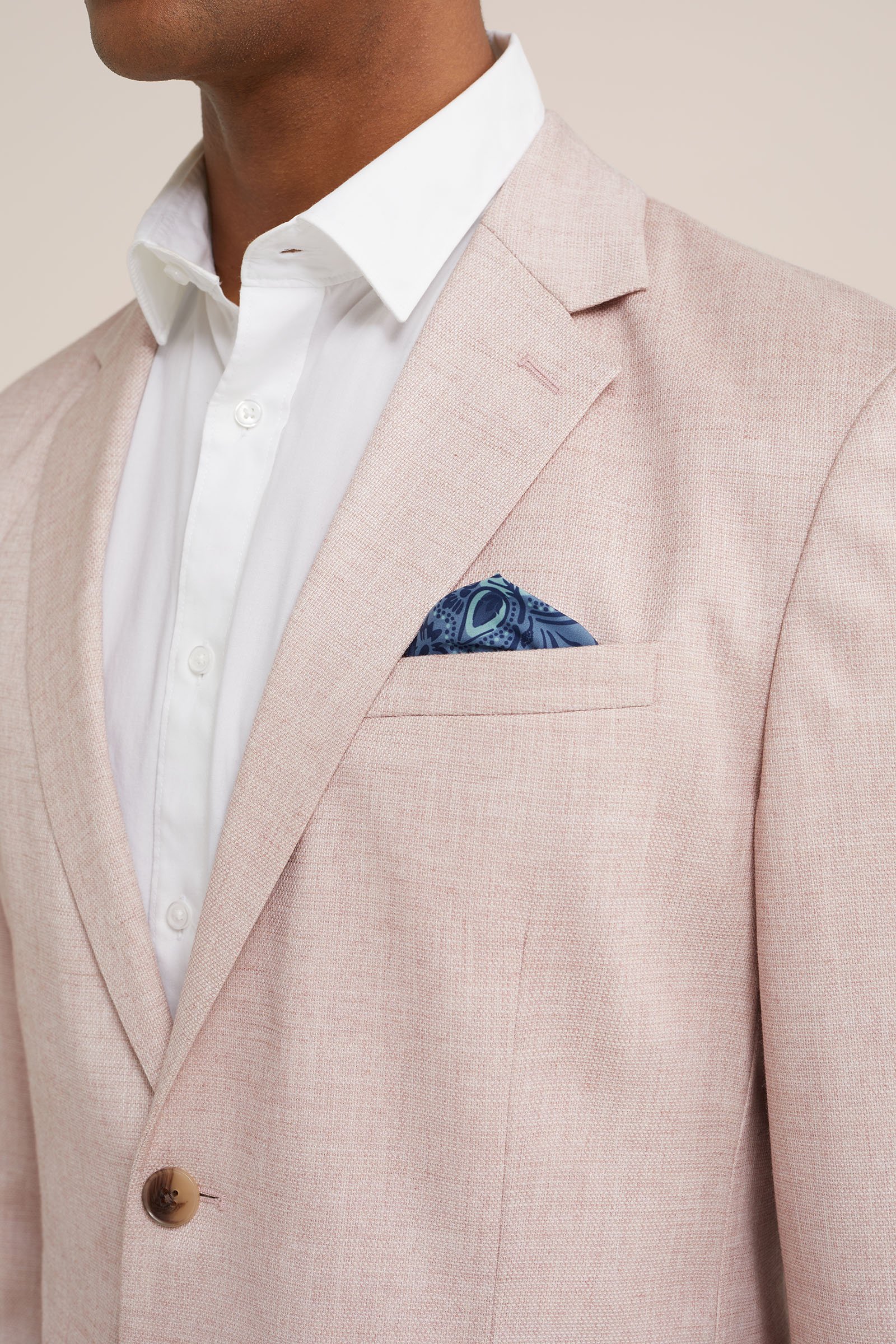 slim fit blazer WE Fashion Lichtroze
