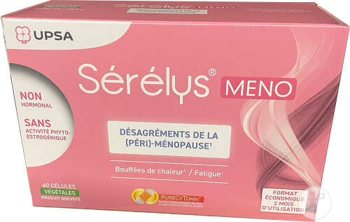 Sérélys Meno Ménopause Périménopause Bouffées De Chaleur Fatigue 60 Gélules