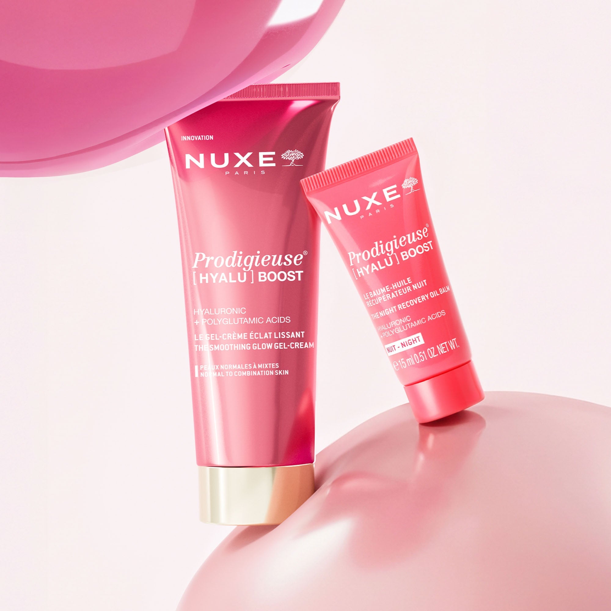 Entdeckungsduo –  The Smoothing Glow Gel-Cream & Der regenerierende Ölbalsam für die Nacht 15 ml gratis