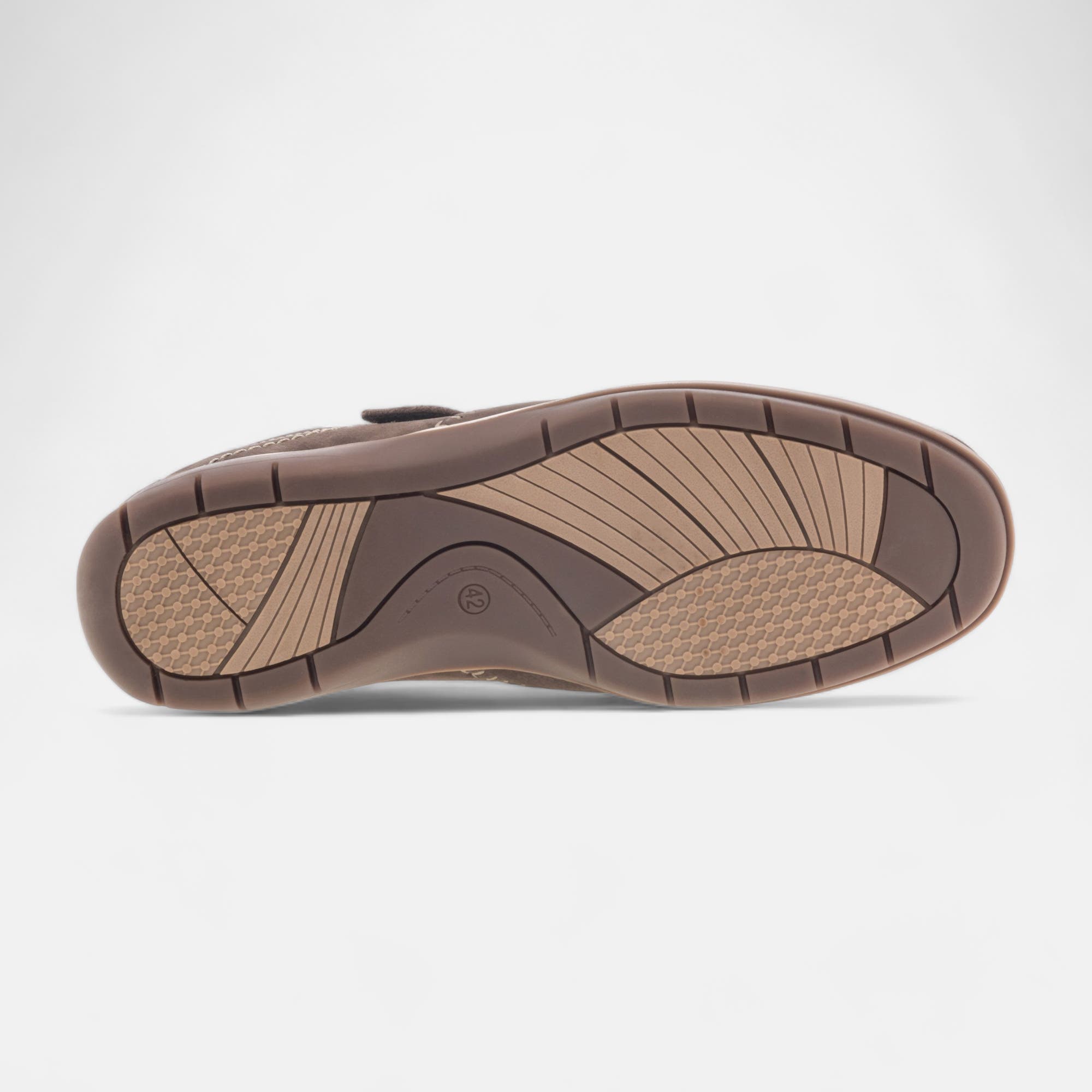 Nu-pieds confort Homme en cuir taupe