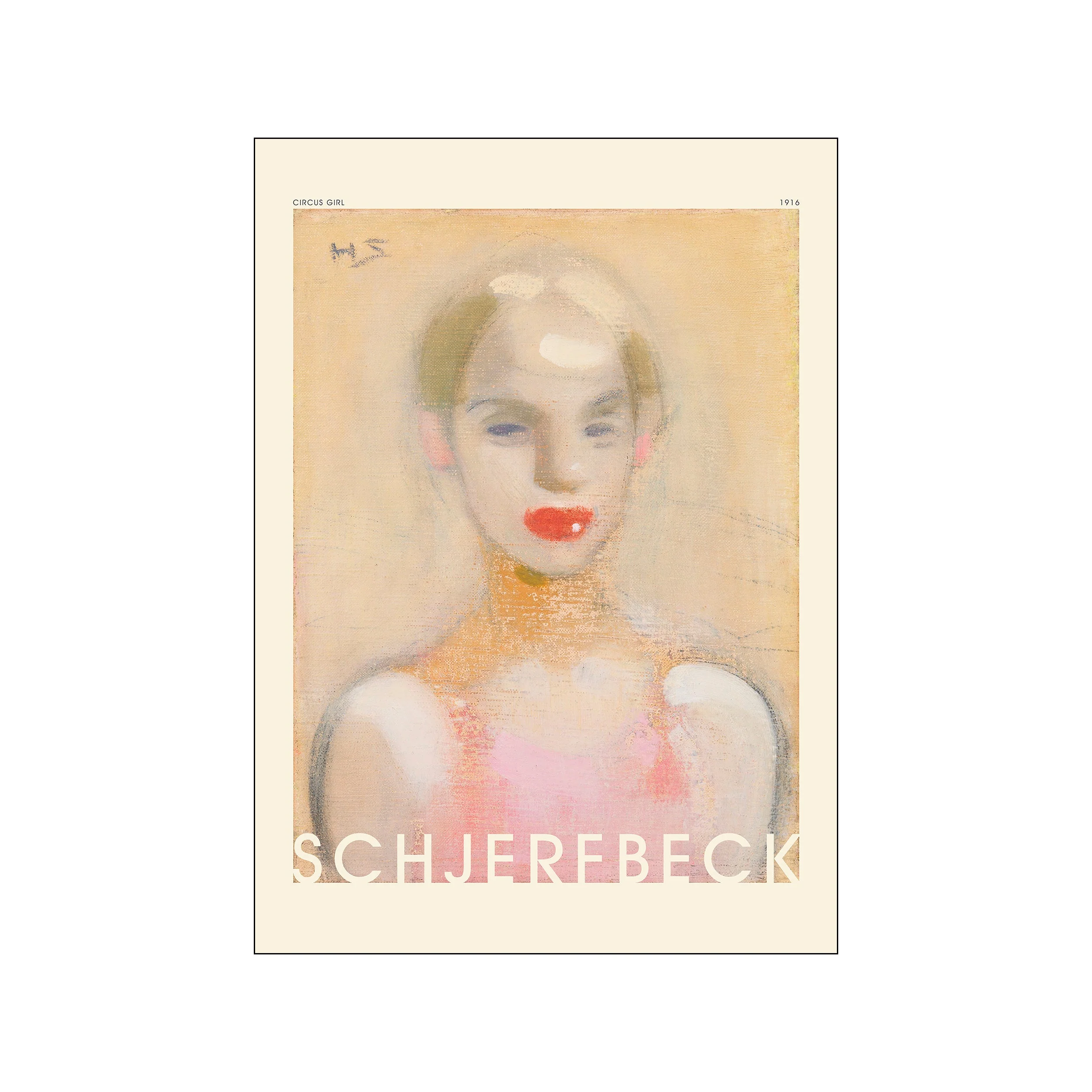 Poster & Frame  PSTR Studio x Helene Schjerfbeck Circus Girl plakat