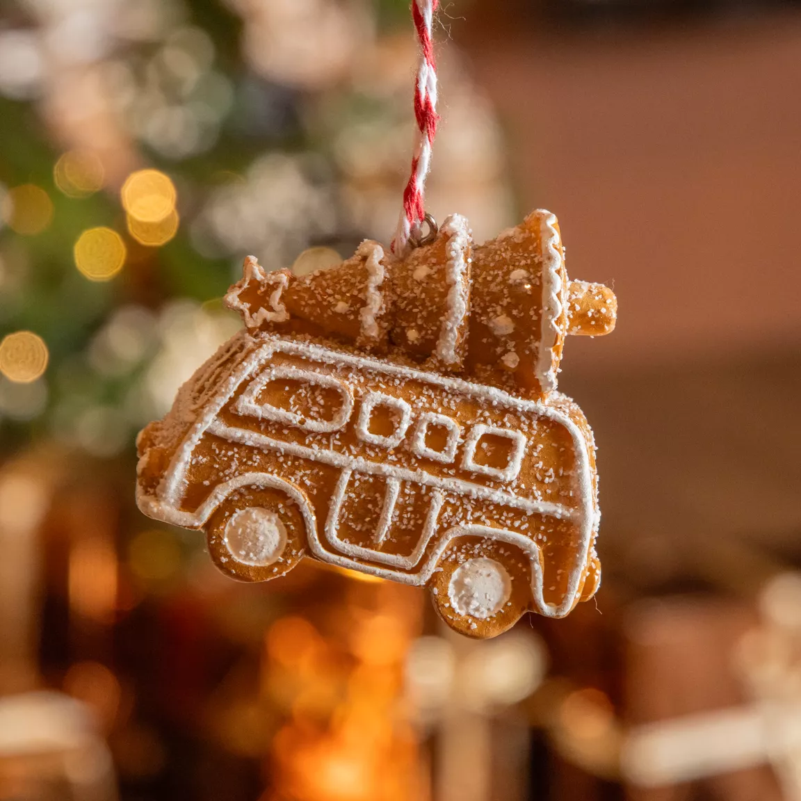 Van de Noël à suspendre (H7 cm) Pain d'épices gourmand