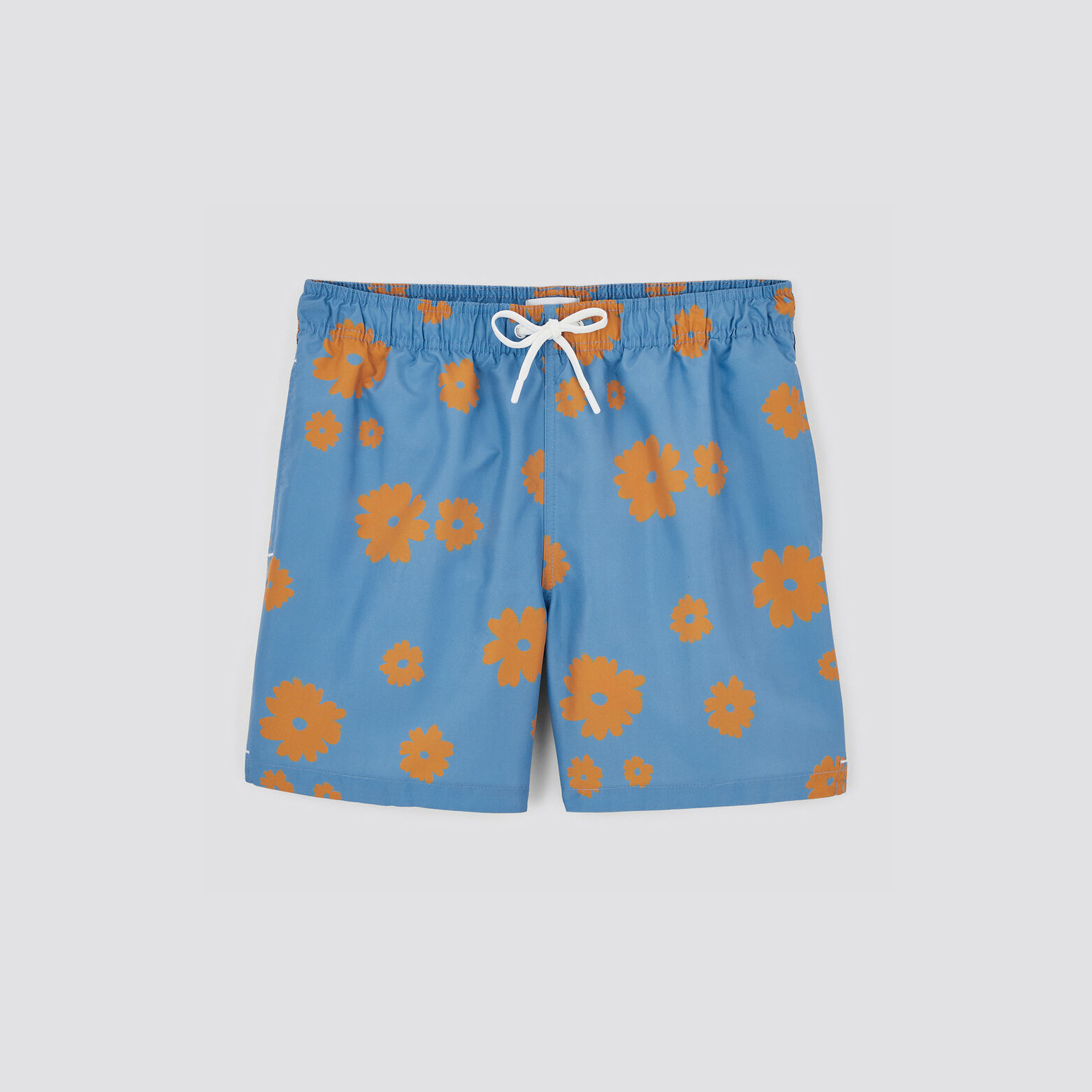 Maillot de bain imprimé floral Bleu