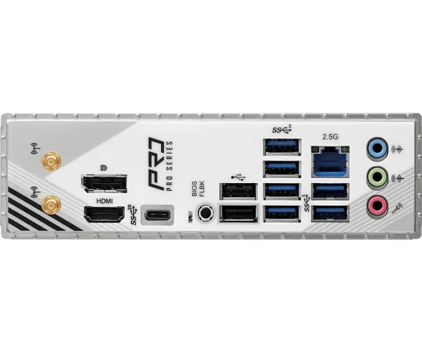 ASRock B860 Pro RS WiFi - Bundkort - ATX - LGA1851 sokkel - B860 Chipset - USB-C Gen 2x2, USB-C 3.2 Gen 1, USB 3.2 Gen 1 - Wi-Fi 6E, 2.5 Gigabit LAN, Bluetooth - onboard grafik (CPU påkrævet) - HD Audio (8-kanaler)