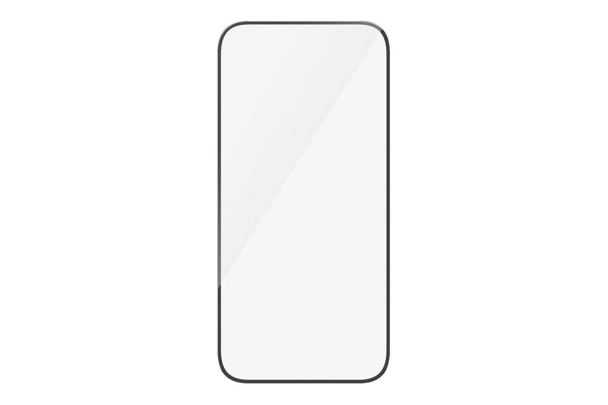 iPhone 15 Antibakterielles Ultra Wide Fit Panzer Glas Displayschutz Case Friendly (2809)