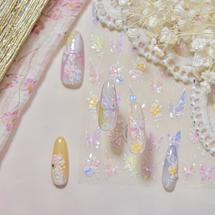 dainlili - Vlindernagelstickers