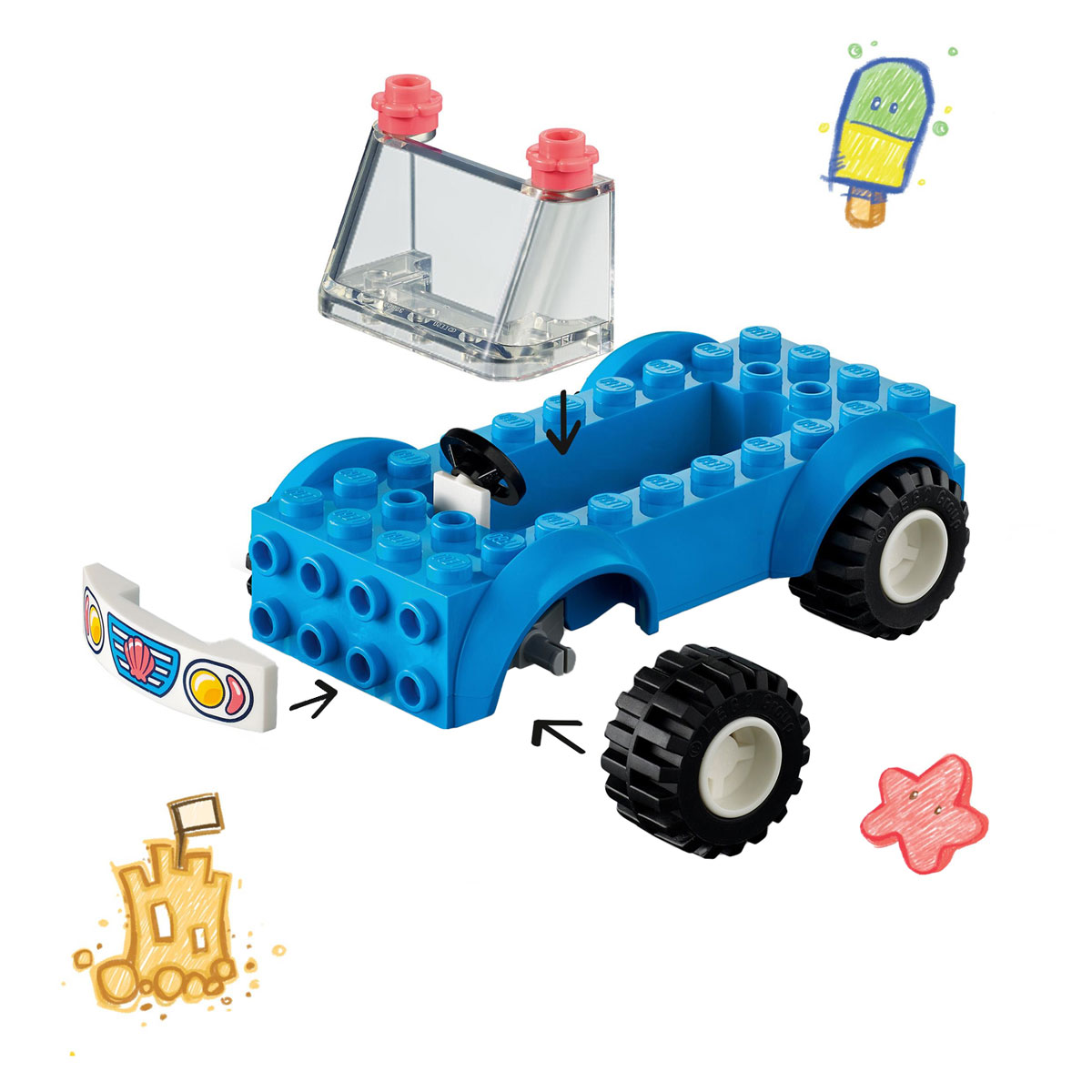LEGO Friends 41725 Strandbuggy Plezier