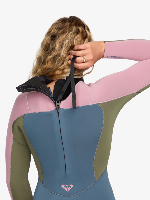 4/3mm Prologue+ Combinaison de surf back zip Gris Femme