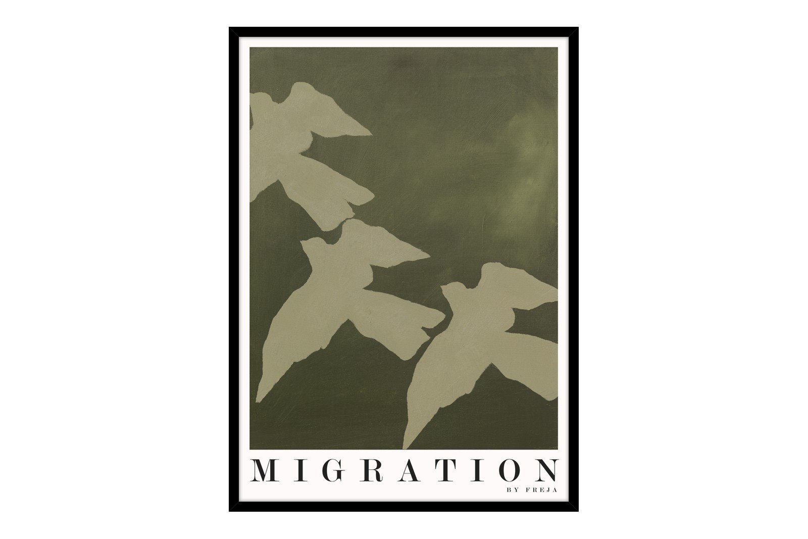 Migration 50x70 cm Black Frame
