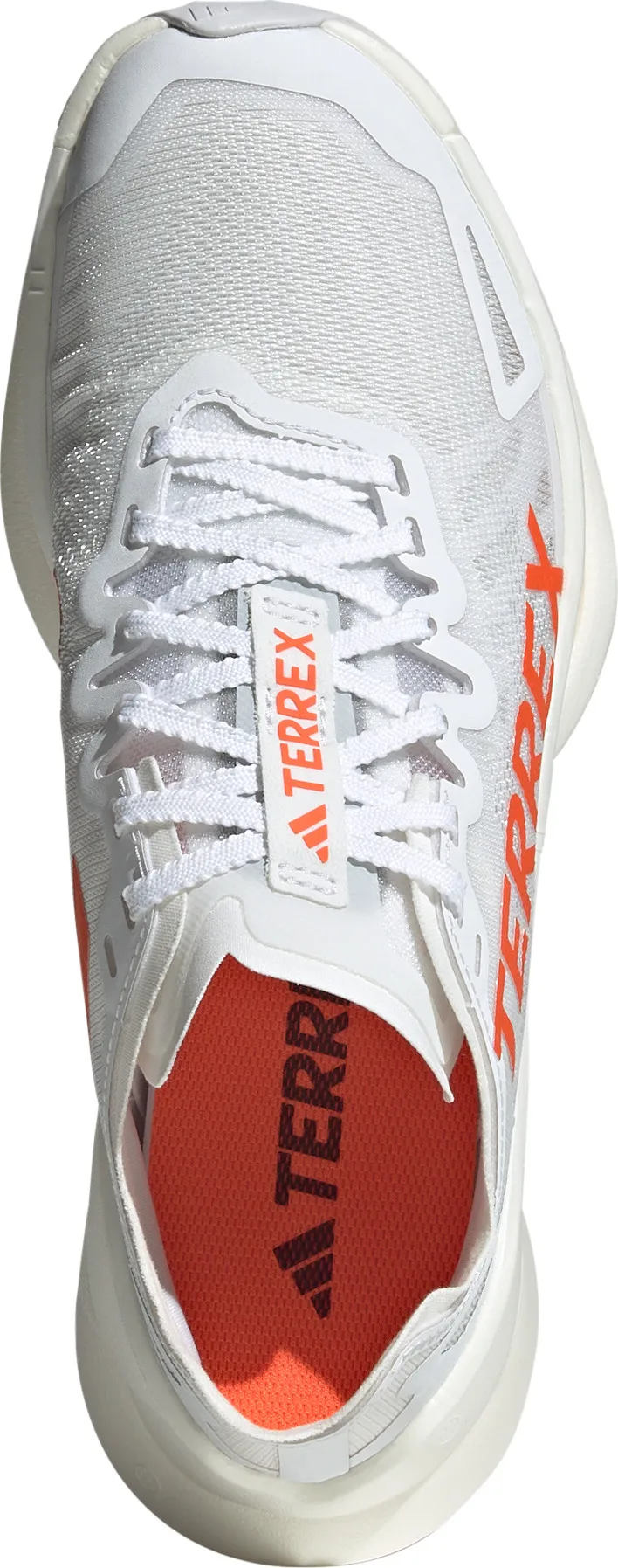 Adidas Women's Terrex Agravic Speed Ultra Trail Running Shoes Cloud White/Impact Orange/Dash Grey