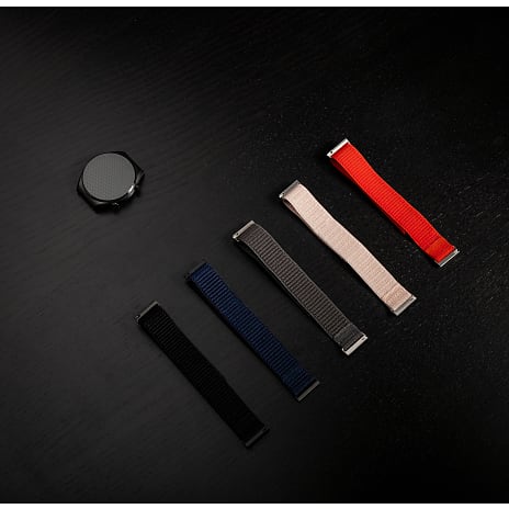Fixed Nylon Sporty Strap nylonrem til Smartwatch - sort