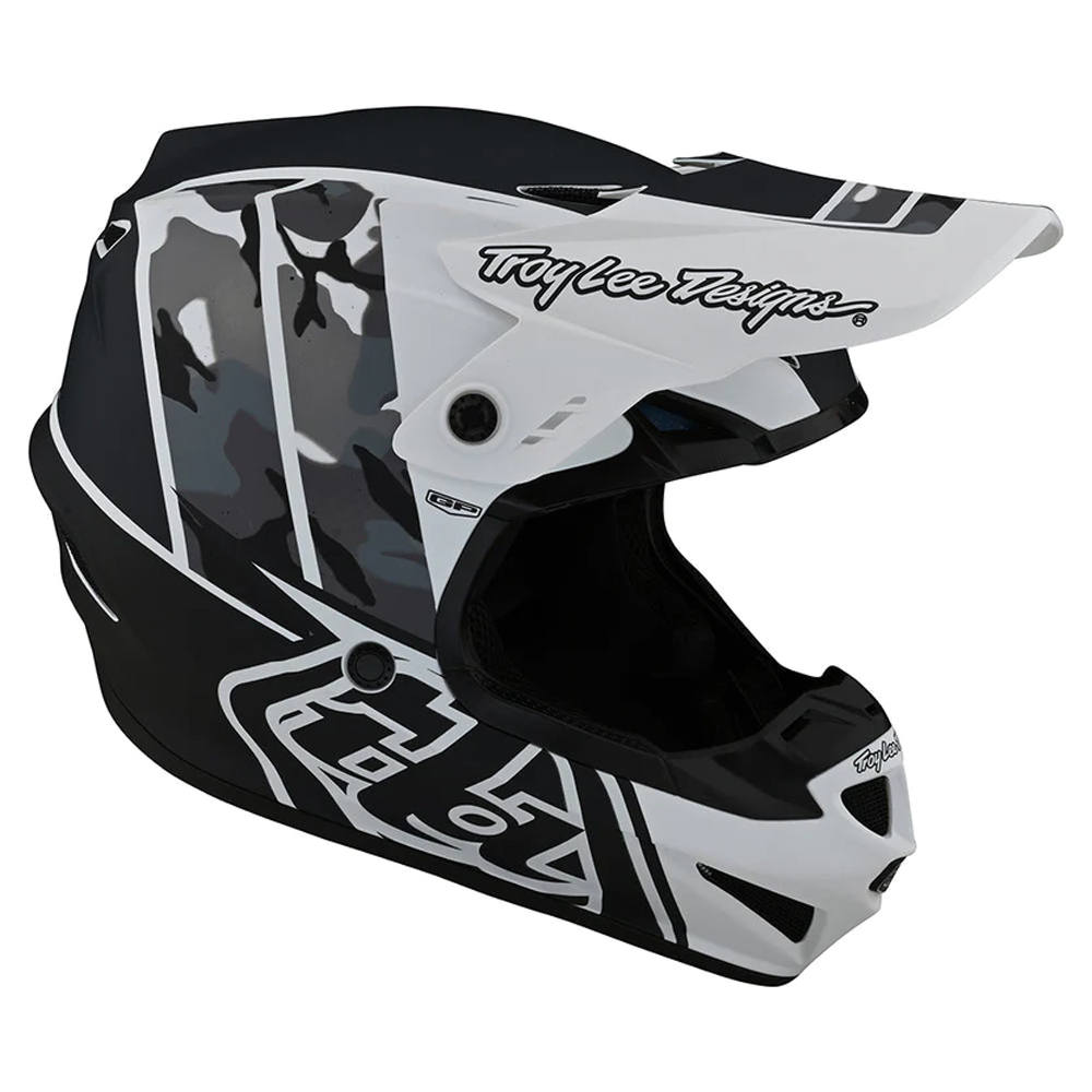 Troy Lee Designs - Casque GP Nova Noir / Blanc / Camouflage Noir