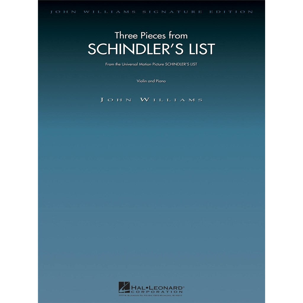 Wise Publications Three Pieces From Schindler's List voor viool en piano