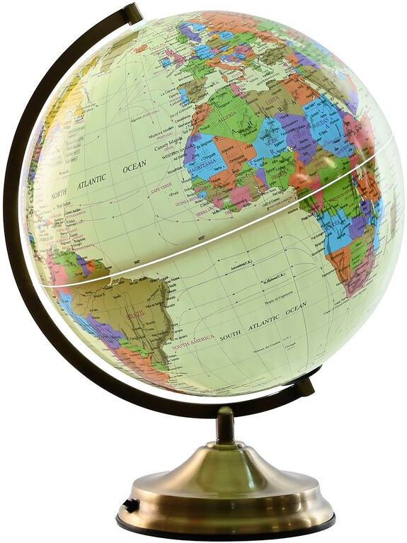 ESPRIT - Wereldbol - Beige - Gouden - PVC