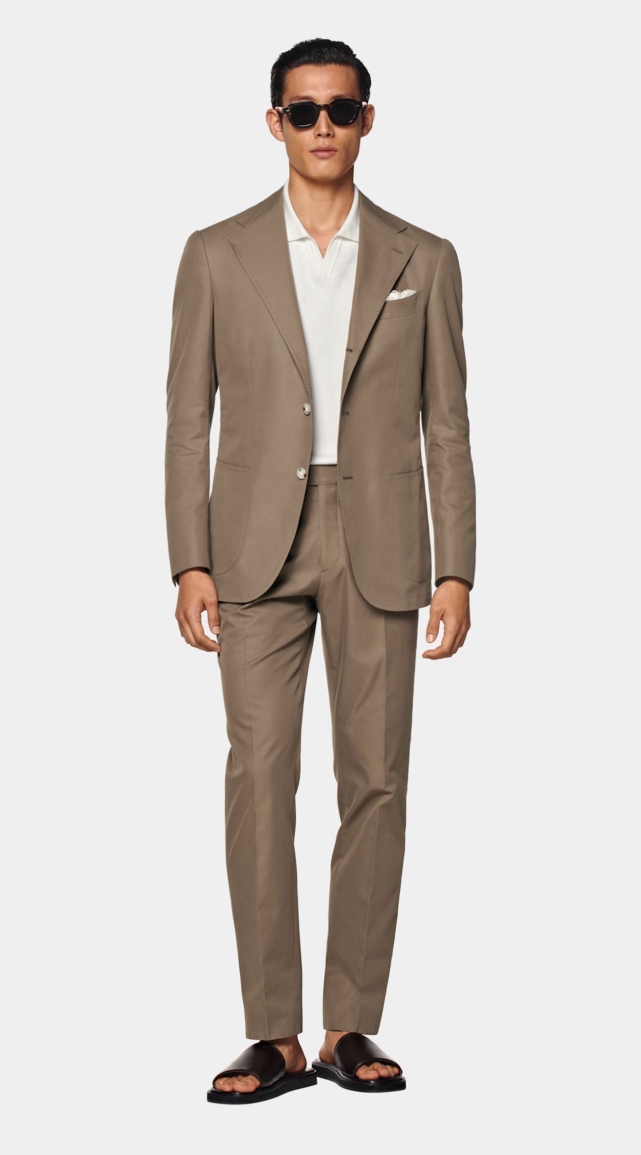 Costume Roma coupe Relaxed taupe
