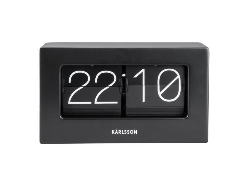 Wall/Table Clock Boxed Flip KA5620BK Black