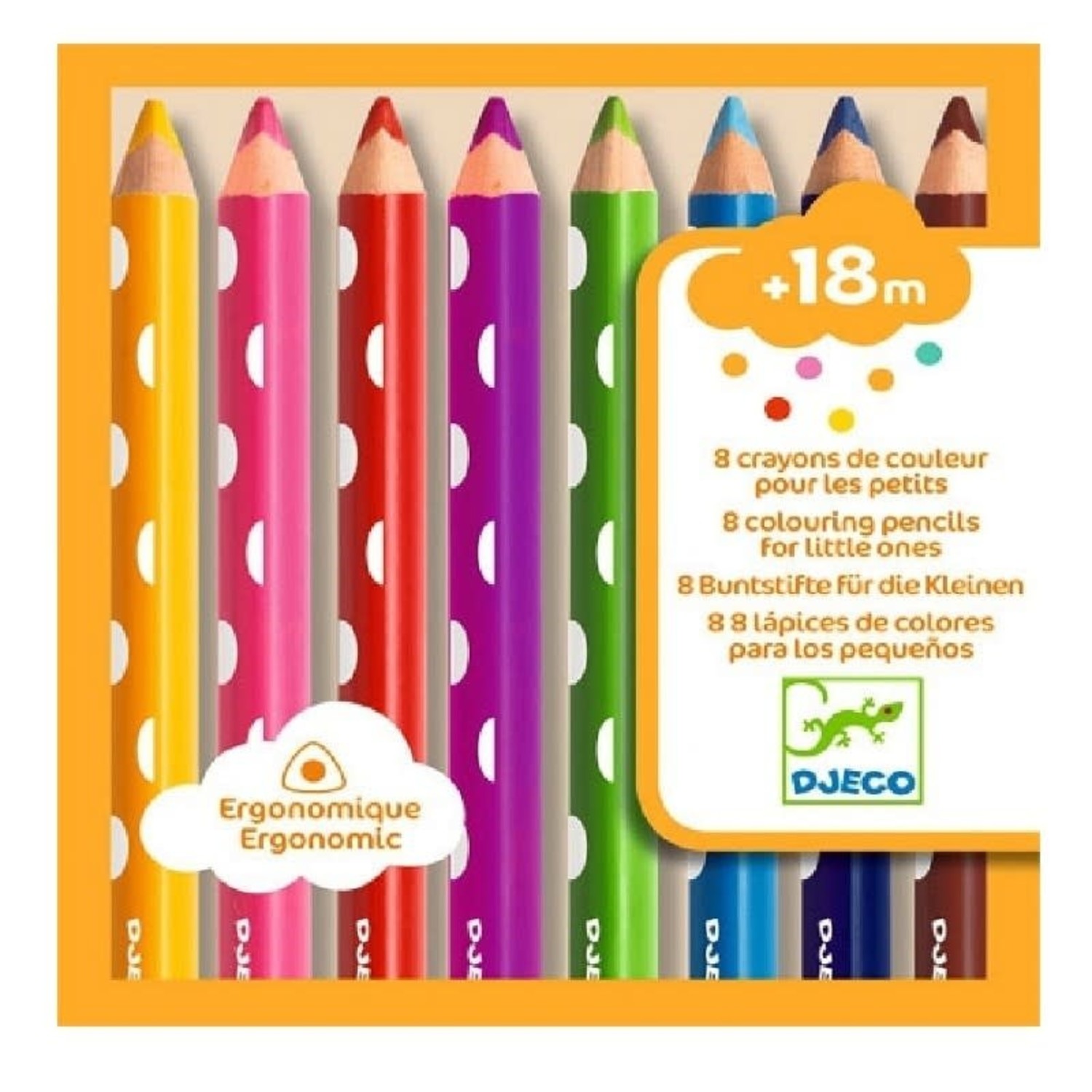 Djeco | Ergonomische kleurpotloden 8 stuks