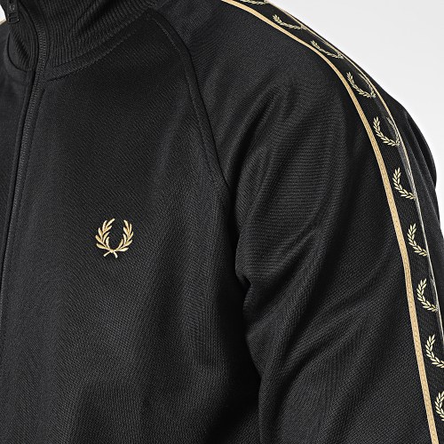 Veste Zippée A Bandes Seasonal Taped J4575 Noir Doré