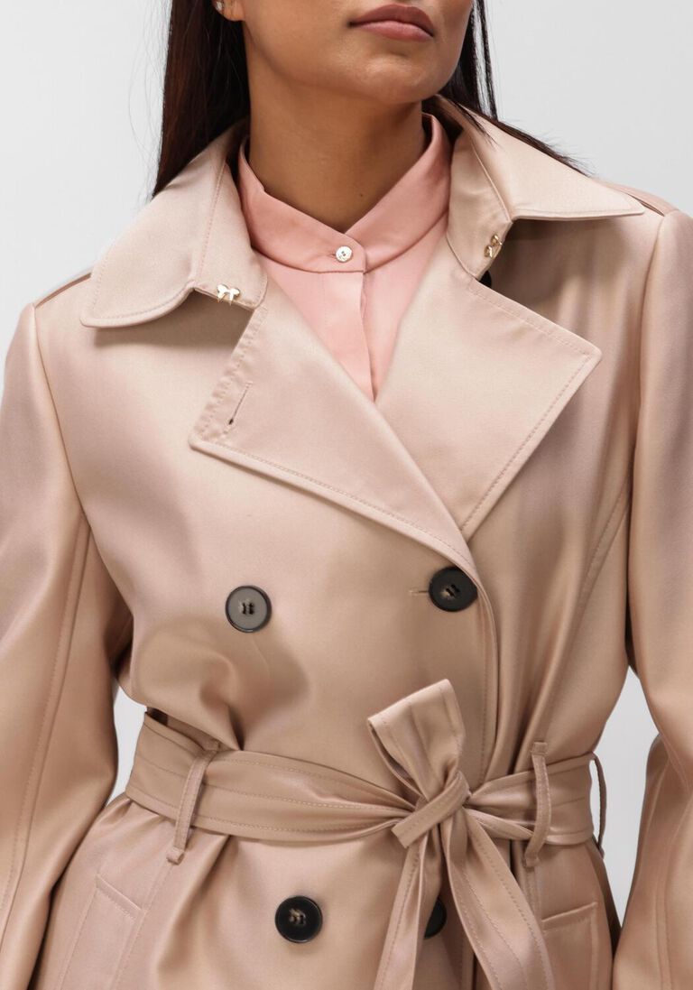 beige marc cain collection trenchcoats ac 11.04 w27