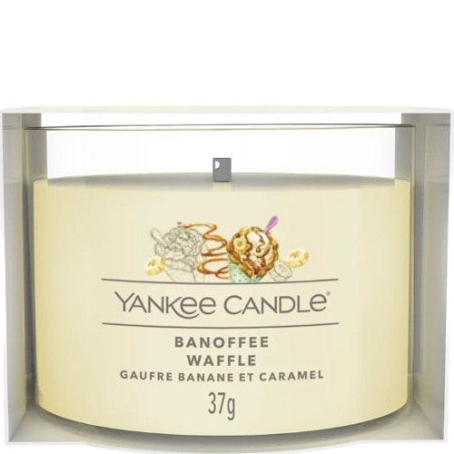 Bougie votive - Gaufre banane & caramel - 37 g
