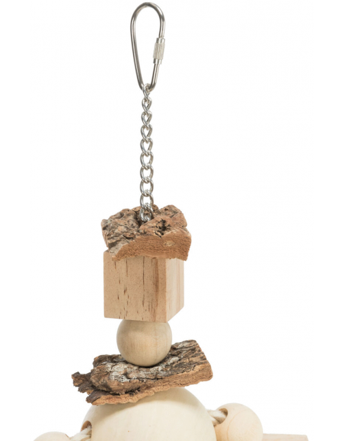Trixie Speelgoed Aan Ketting Met Touw&Kralen - Vogelspeelgoed - 35 cm