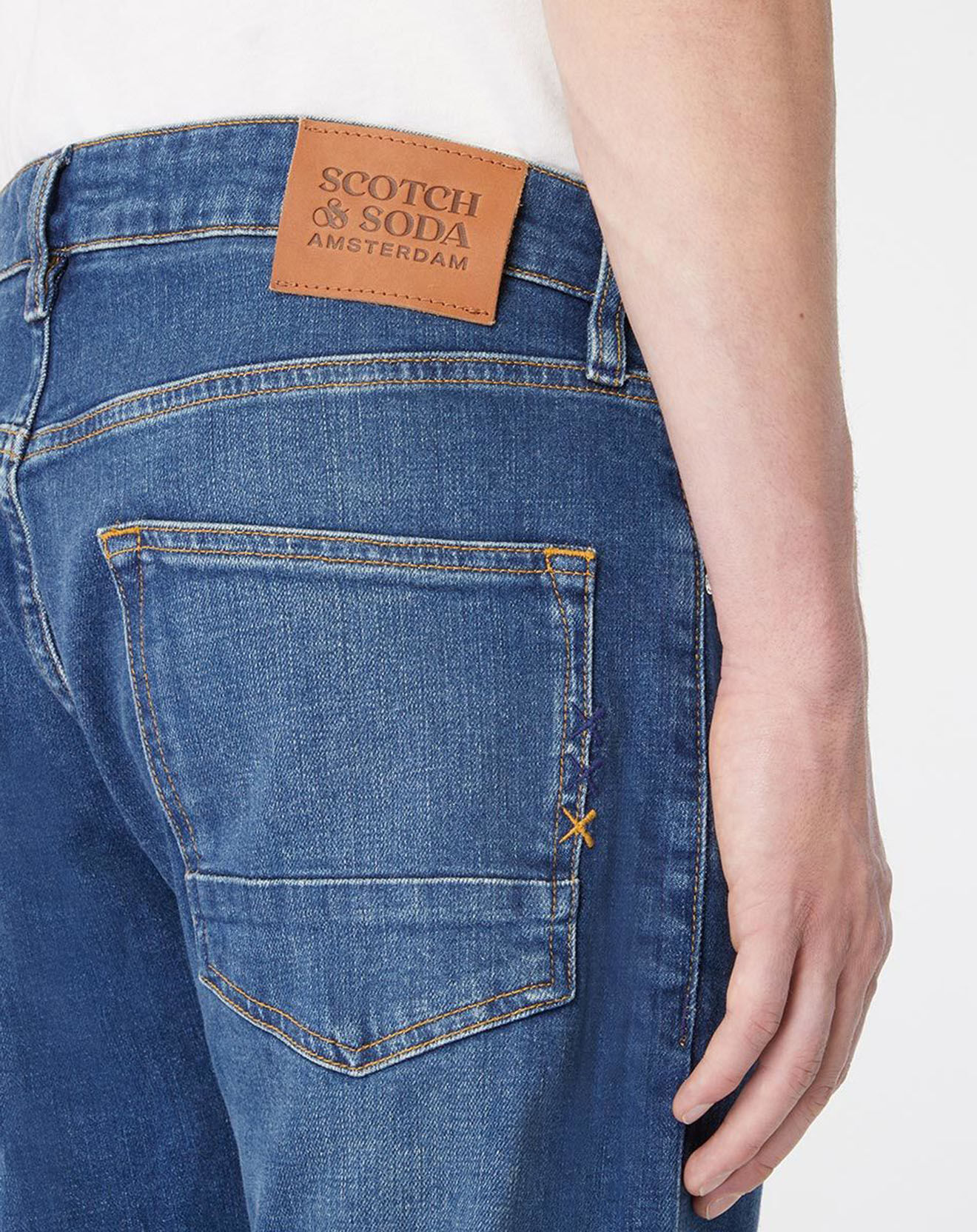 Scotch & Soda Jean Slim Fit 100% Coton Bio Ralston Classic bleu