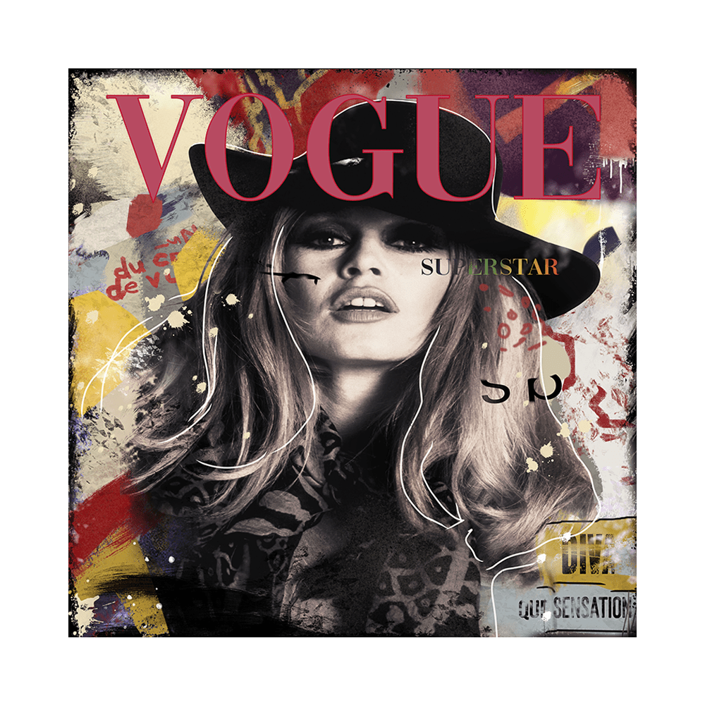 Schilderij Vogue Superstar CP-001 Canvas Art B120 x H120 cm