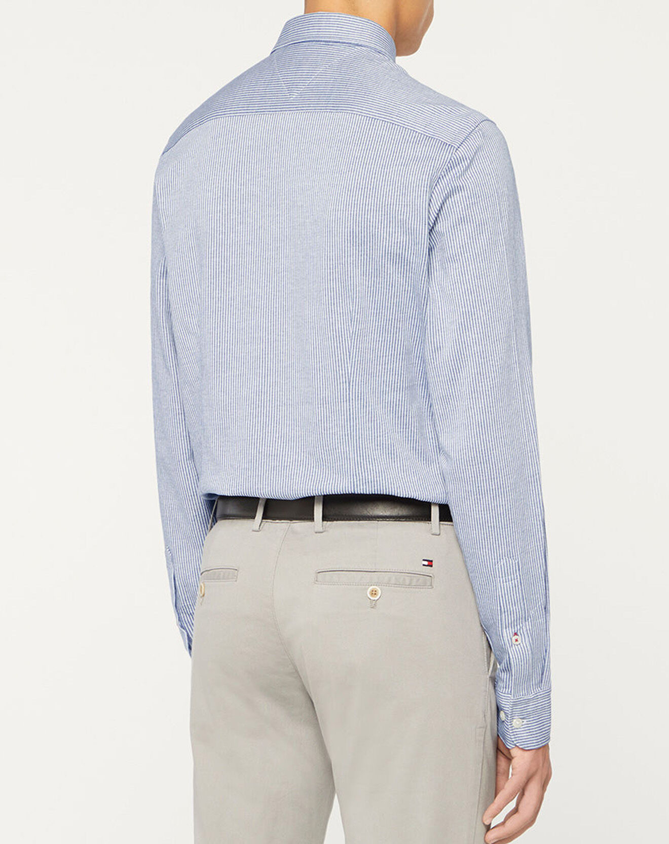 Tommy Hilfiger Chemise Slim 1985 Striped à rayures bleu/blanc