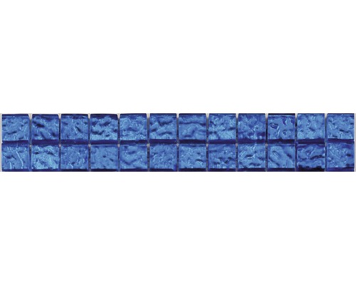 Glazen rand Diepzeeblauw 4,8x29,8 cm