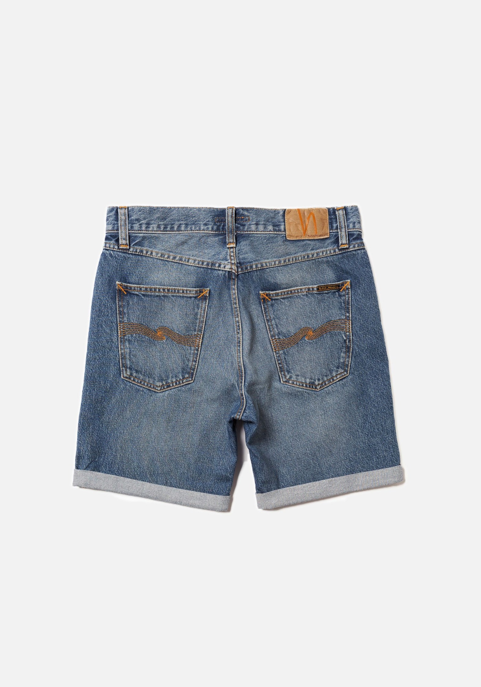 Nudie Jeans Jeans-Shorts Josh Denim Shorts Blue Haze