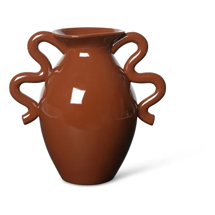Ferm Living Vase Verso en grès  | Terracotta