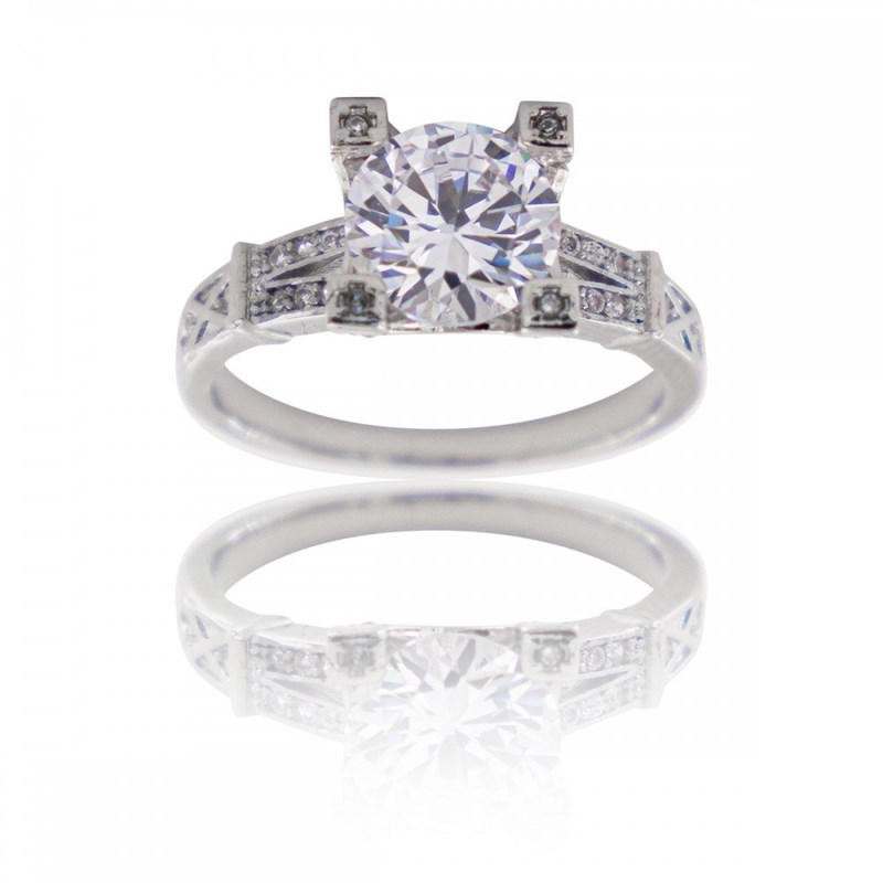 Bague Femme Rhodium ALCOR