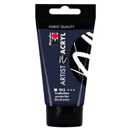 Marabu Artist Acryl, Preußischblau 993, 75 ml